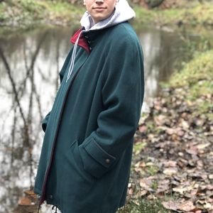 Wool Mackintosh Coat
